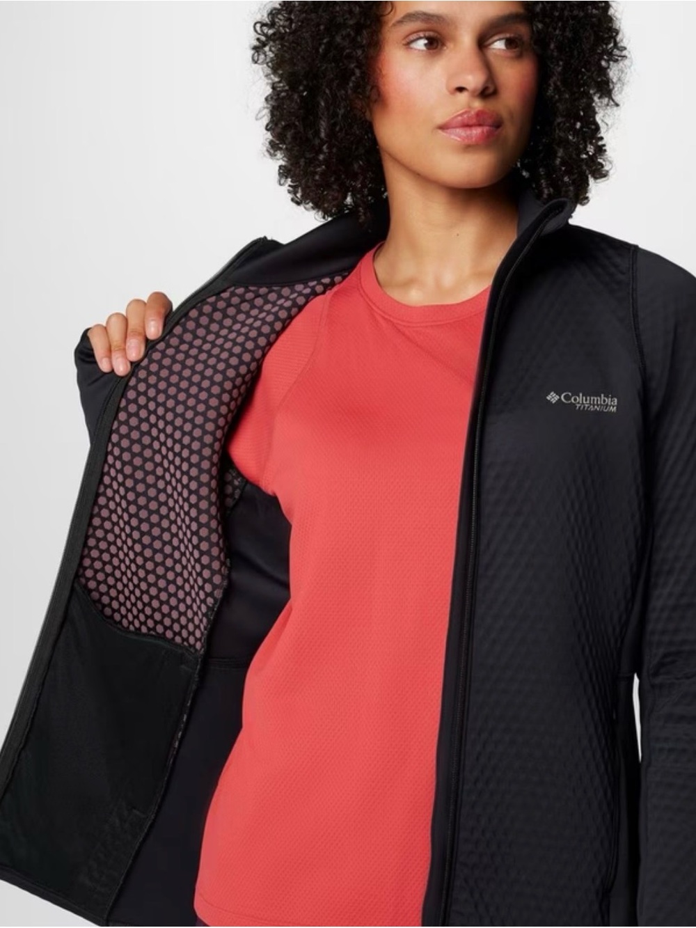 Columbia Titanium Omni-Heat Black Full-Zip Thermal Fleece Jacket 1X